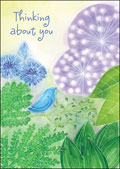 hazy jean blue bird